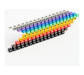 Кабельный наборный маркер STEKKER "0-9" 6 мм2 CBMR-MKN6 (100шт/упак - 10 отрез. по 10шт) 49399 