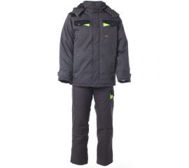Зимний костюм СПРУТ Корвет куртка/брюки, темно-серый/черный/лимон, р. 44-46/88-92, рост 170-176, 115656 