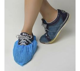 Медицинские бахилы ЧИСТОВЬЕ 100 штук, синие, 4.5 г, полиэтилен 631067 