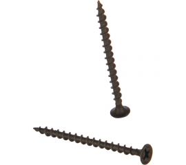 Саморезы черные по гипроку к дереву (100 штук, 3.5 х 55) Хортъ 22055-0 