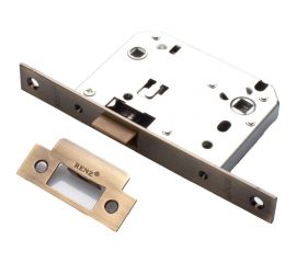 Полиамидная сантехническая защелка RENZ бесшумный механизм, бронза античная INLB 2070 plastic АВ 