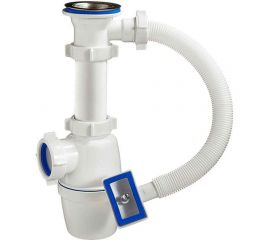 Бутылочный сифон ORIO 1 1/2x40, с переливом А-4004 