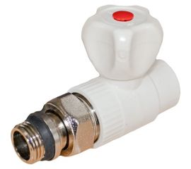 Кран для радиатора Rvc ППРС прямой 25x3/4 наружная резьба 01724 