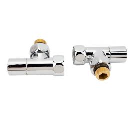 Угловой кран-вентиль SG, ручка колпак, хром, 3/4х1/2 г/ш, 2 шт 8510SCH0405/2 