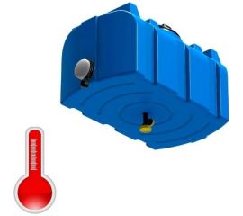 Душевой бак POLIMER GROUP серии «R» 100 литров (голубой) с подогревом DR100S1312 