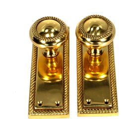 Комлект ручек Левша L.Baskerville Georgian cyl 150 mm, LB-623, золото У2-1709.З 