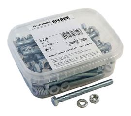 Болт с ш/г полная резьба DIN 933 Качественный КРЕПЕЖ набор 6х70 45 шт 0301023 КЧ 