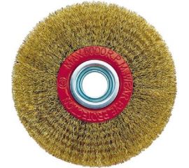 Щетка (корщетка) плоская, мягкая проволока, 125х19 мм, с переходником на М14 S.E.B. 510XM-M12519 