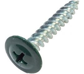 Саморез с прессшайбой крепежная техника зеленый мох 4,2x16 ral 6005, сверло, 50 шт. 10650 