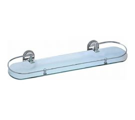 Подвесная полка для ванной HAIBA матовое стекло, хромированная HB1907-1 