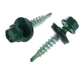 Кровельный саморез крепежная техника зеленая 250 шт 420234 БК 