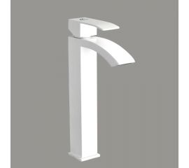 Смеситель для умывальника FASHUN высокий, H=328 мм, белый, сталь SUS304 карт. D=35 мм, излив H=265мм, L=118мм FAS A51218-8 