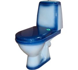 Унитаз-компакт Rosa Премьер синий декор Вн УкС313 