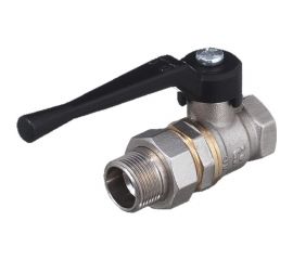 Шаровой кран БАЗ "американка" Ду32 А31 прямой рычаг никель PN40 БАЗ.А.А31.0.32.40.Н 