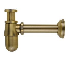 Сифон для раковины Veragio SBORTIS H140-200 см бутылочный, 1 1/4, латунь, бронза VR.SBR-8112.BR 