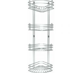 Полка для ванной Rosenberg 4-ярусная, угловая RUS-385026-4 Zn 