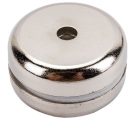 Магнитное крепление с отверстием Проф-магнит В32, сцепление 23 кг, 2 шт. PMYP-B-32 