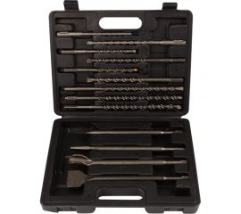 Набор буров и долот 13 предметов SDS Plus KRANZ KR-91-0409 