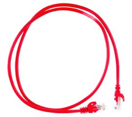 Коммутационный шнур патч-корд IEK ITK, категория 5е,UTP, 1м, красный PC04-C5EU-1M 