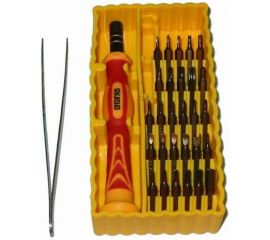 Отвертка-набор для точной механики SKRAB желтый 42623 