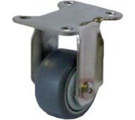 Колесо серая мягкая резина неповоротное SUS 304 40 мм MFK-TORG 3052040НЕРЖ 