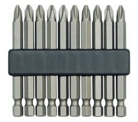 Набор бит 10 шт, PH3, 6.3x50 мм TOYA 65670 