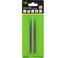Пилки по дереву 90/115 мм, 2.2 мм, HCS, EXTRA CLEAN CUT, Wood, 2 шт D.BOR D-105-115C1-02 