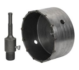 Коронка по бетону ударная 90 мм в сборе, SDS-plus, твердосплавная TORGWIN T631398 