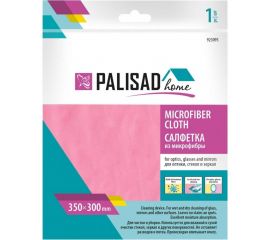 Салфетка из микрофибры для оптики, стекол и зеркал PALISAD Home 350x300 мм, коралловая 923095 