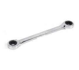 Двусторонний накидной ключ HORTZ 10х11 трещотка, хром HOR 118851 