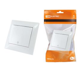 1-клавишный перекрестный выключатель TDM 10А белый "Лама" SQ1815-0036 