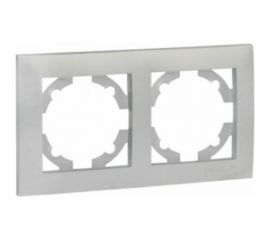 Двухместная рамка EKF Валенсия, сталь EWM-G-302-30 