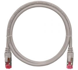 Шнур NIKOMAX, S/FTP 4 пары, категория 6a, 7х0,165 мм, серый, 0,15 м NMC-PC4SA55B-001-C-GY 