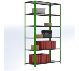 Стеллаж ООО Металекс Metalex AIR 2200x1400x600 6 полок SMAVI221460 