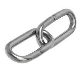 Нержавеющая цепь KREPFIELD 4x32 мм, DIN 763, А2, сварная, длиннозвенная, 9 м 763А2ЦЕПЬ4ММ-9 