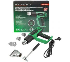 Промышленный фен с дисплеем и насадками ROCKFORCE RF-HG60-2000LCD 