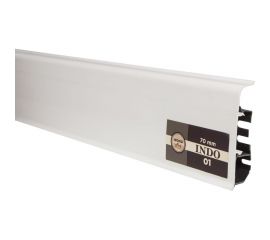 Плинтус Arbiton Indo 01 Белый, 2500x70x26 мм 112498 