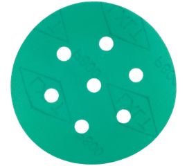 Круг шлифовальный на липучке - зелёный 125 мм, 5 шт, P800 FASTER TOOLS 8549 