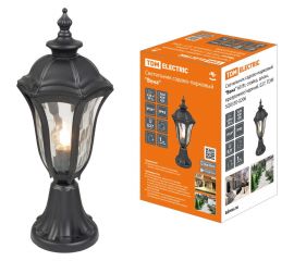 Светильник TDM садово-парковый ""Вена"" 60 Вт, стойка, алюм., прозрачное/черный, Е27, SQ0330-0206 