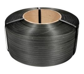 Лента ПП Кордленд 12x0,6x3км (120кгс) черный, М/ПА PP-00693 