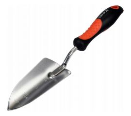 Широкий посадочный совок YATO 340 мм, хромированная сталь, резинопластиковая ручка YT-8886 