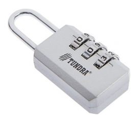 Навесной кодовый замок ТУНДРА ZK003, серый 4668262 