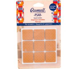 Защитные наклейки GROMELL Psar, 18 шт., материал eva, коричневые, квадратные, 25 мм 77M10895 