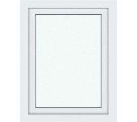 Окно ПВХ АМЕГА 1000x1000 мм, поворотно-откидное правое, двухкамерный стеклопакет ПВХ_998 