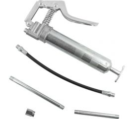 Ручной шприц для нагнетания густой смазки Forsage 120 мл, в комплекте с жестким и гибким наконечником F-78039 51253 