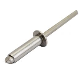 Вытяжная нержавеющая заклепка со стандартным бортиком KREPFIELD 5x18 мм, ART 9052, А2, 100 шт. 9052ЗАКЛЕПКА5Х18А2-100 