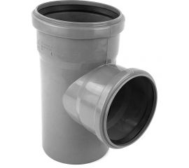 Тройник RTP ВК ПП 125/125x87 серый S 36317 