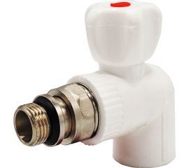 Кран для радиатора Rvc ППРС угловой 25x1/2 наружная резьба light 16022 