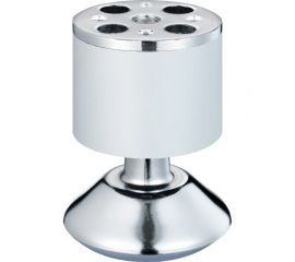 Ножка Tech-Krep алюминий, круглая, регулируемая, с конусом, D50x80 мм, матовый хром - накл. 148555 