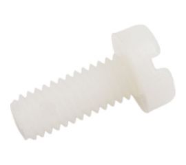 Винт с цилиндрической головкой со шлицем DINFIX DIN 84, полиамид (пластик), M4x10, 10 шт. 00-00001491 